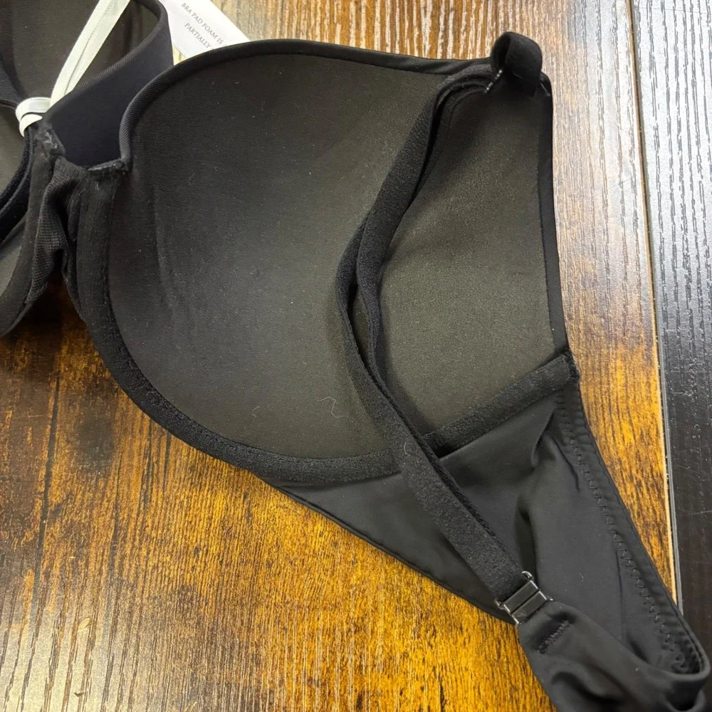 NEW Victorias Secret T-Shirt Collection Push-Up Bra Black‎ 36B Underwire